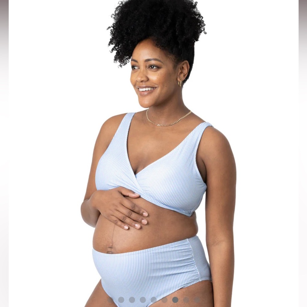 Kindred Bravely | Nursing / Maternity / Postpartum Bikini Set - Coastal Stripe